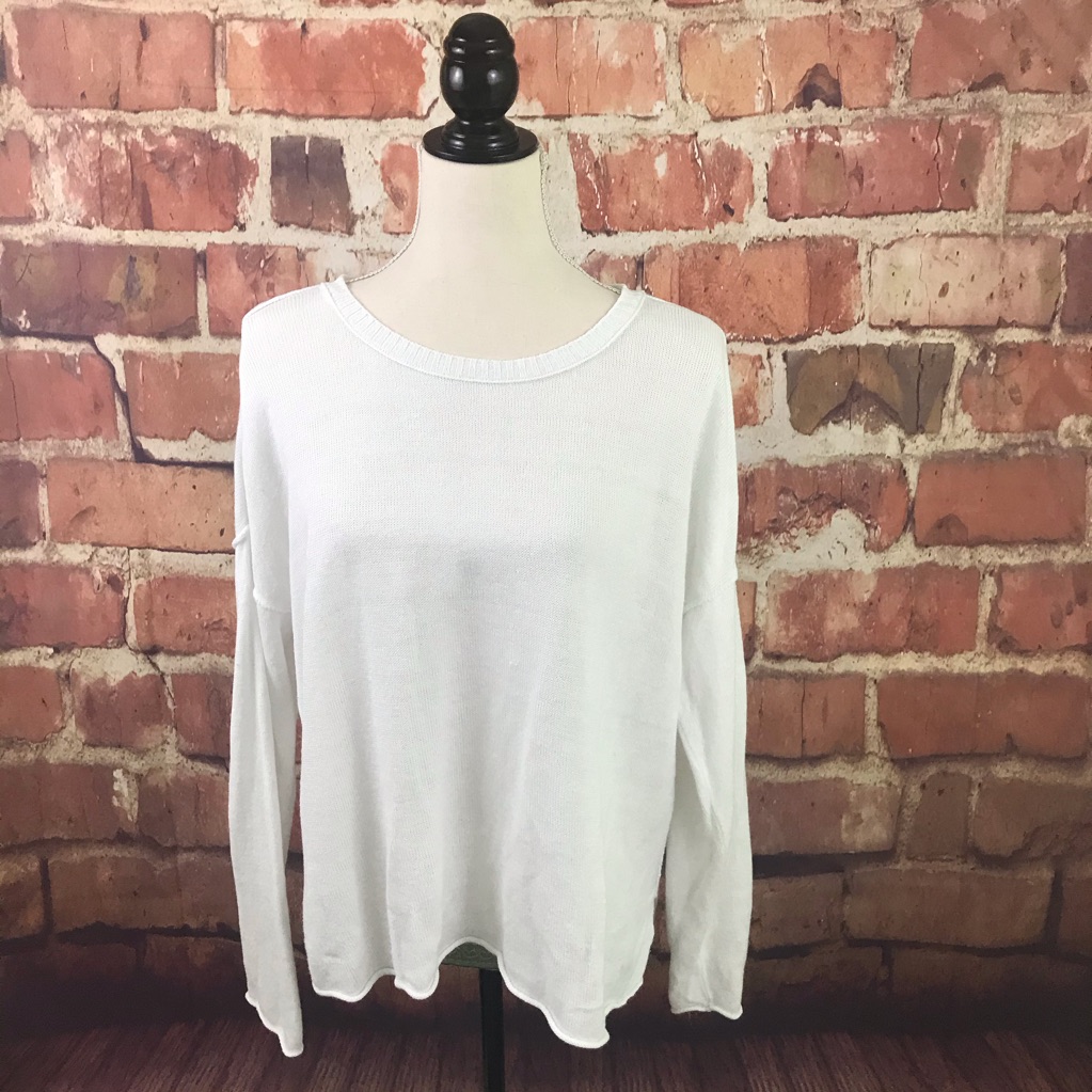 Eileen Fischer Organic Linen Top Sz L